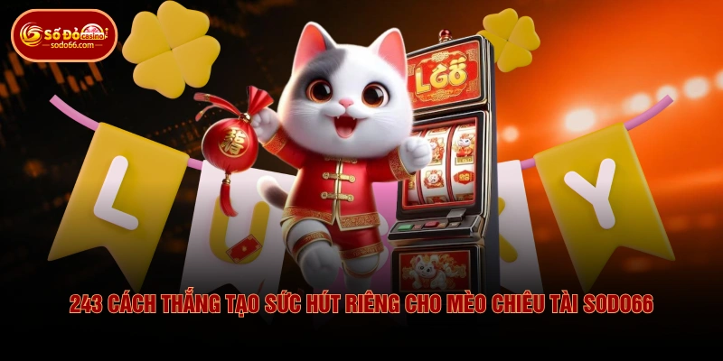 Mèo Chiêu Tài SODO66 - Slot Săn Thưởng Với 243 Cách Thắng 2 Mèo Chiêu Tài SODO66 - Slot Săn Thưởng Với 243 Cách Thắng 243 cách thắng tạo sức hút riêng cho mèo chiêu tài SODO66