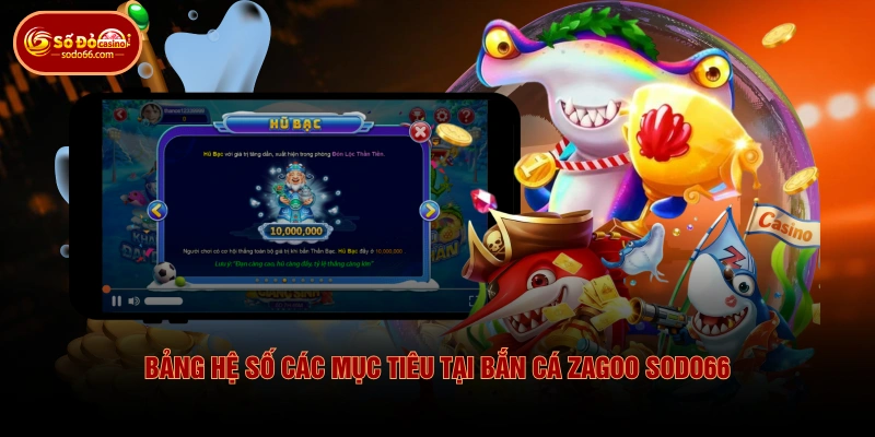 Cách Chơi Bắn Cá Zagoo SODO66 Từ Chọn Đạn Đến Săn Boss 4 Cách Chơi Bắn Cá Zagoo SODO66 Từ Chọn Đạn Đến Săn Boss Bảng hệ số các mục tiêu tại bắn cá zagoo SODO66